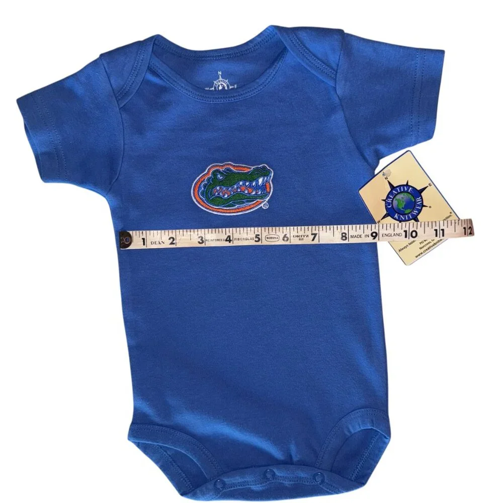 Unisex Florida Gators Bodysuit 100% Cotton by Creative‎ Knitwear